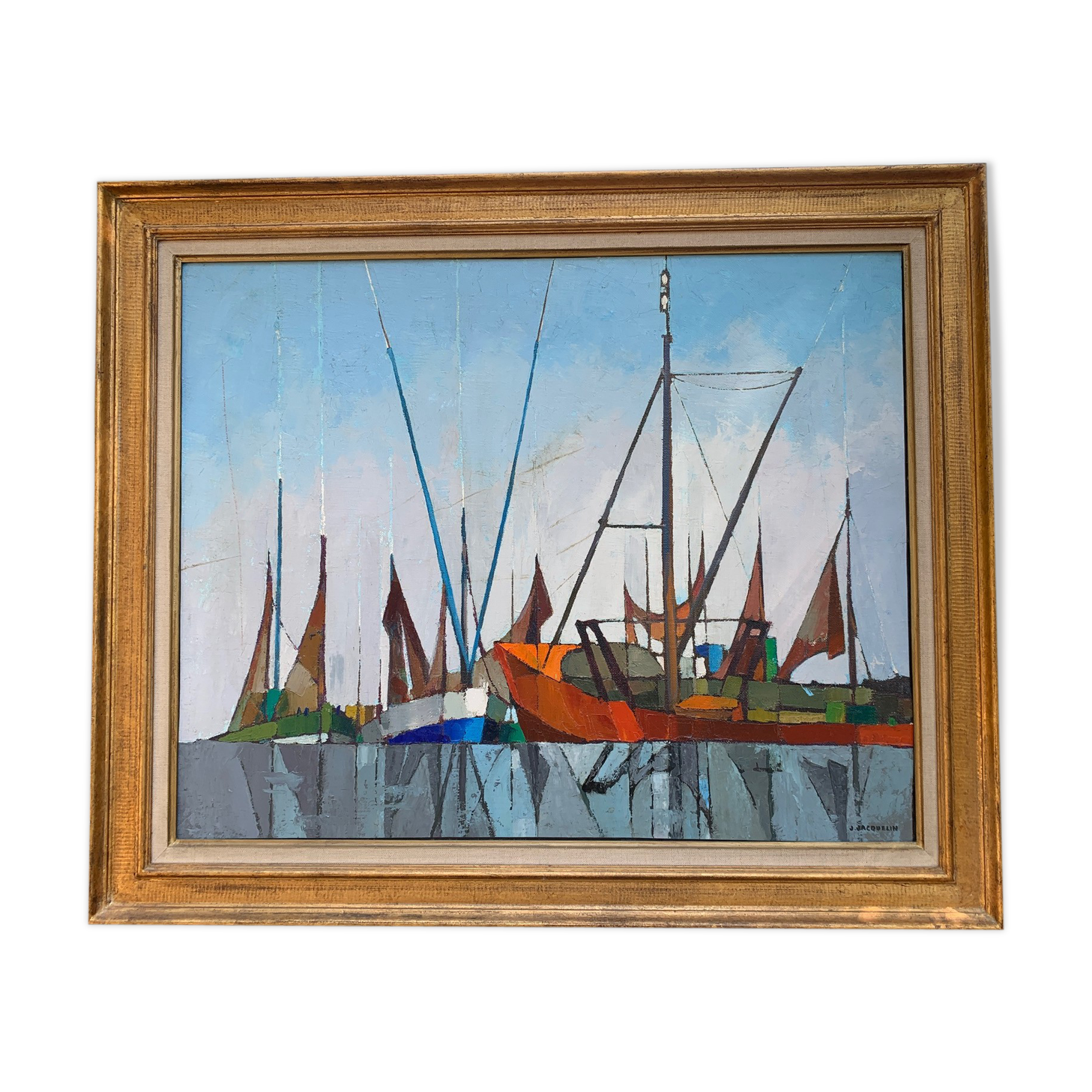Jean Jacquelin "No.139 - At Quai Le Guilvinec" 1974