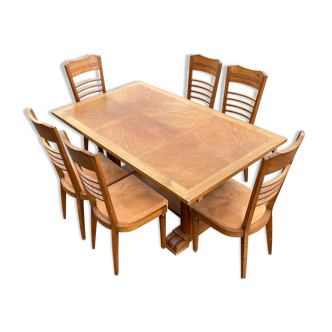 Ensemble table et chaises salle à manger design  1950´