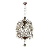 Vintage drop pendant in crystal, 1950s