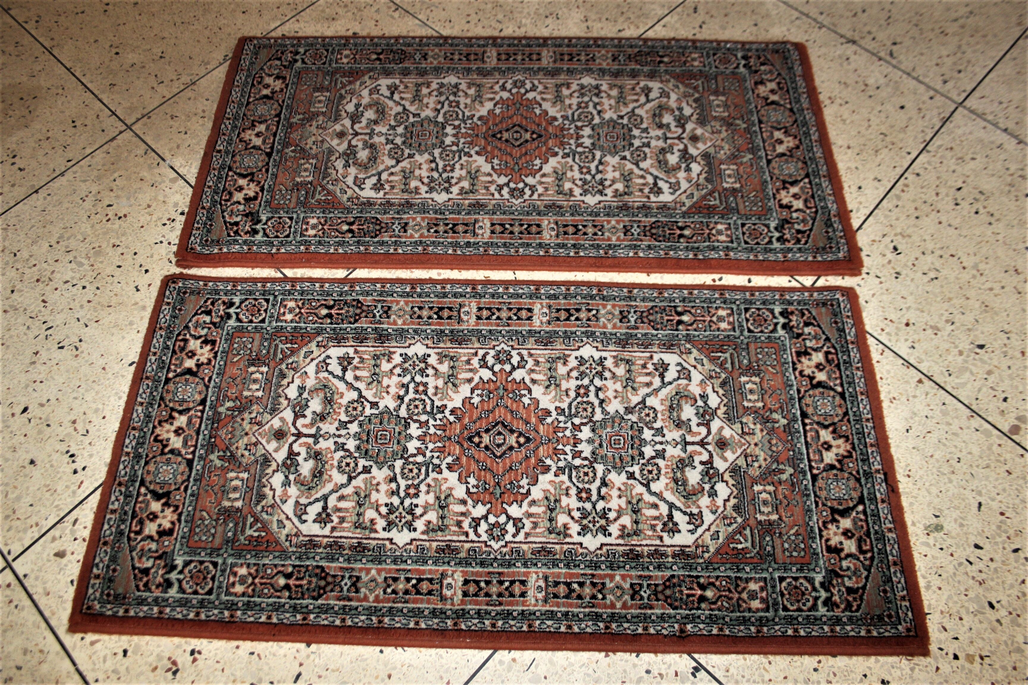 Pair Turkish carpets 120x60cm