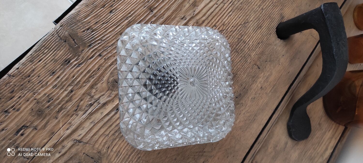 Ceiling lamp, Vintage glass wall lamp
