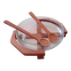 large convivial salad bowl in teak and glass