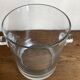 Modernist crystal vase ringing 1970