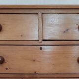 English pine chest of drawers