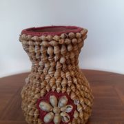 Vase vintage en coquillages