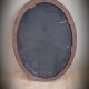 Miroir 58x84 ovale bois 1950