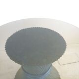 Table bamboo Mc Guire blue lazure