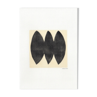 Painting on paper abstract illustration without frame