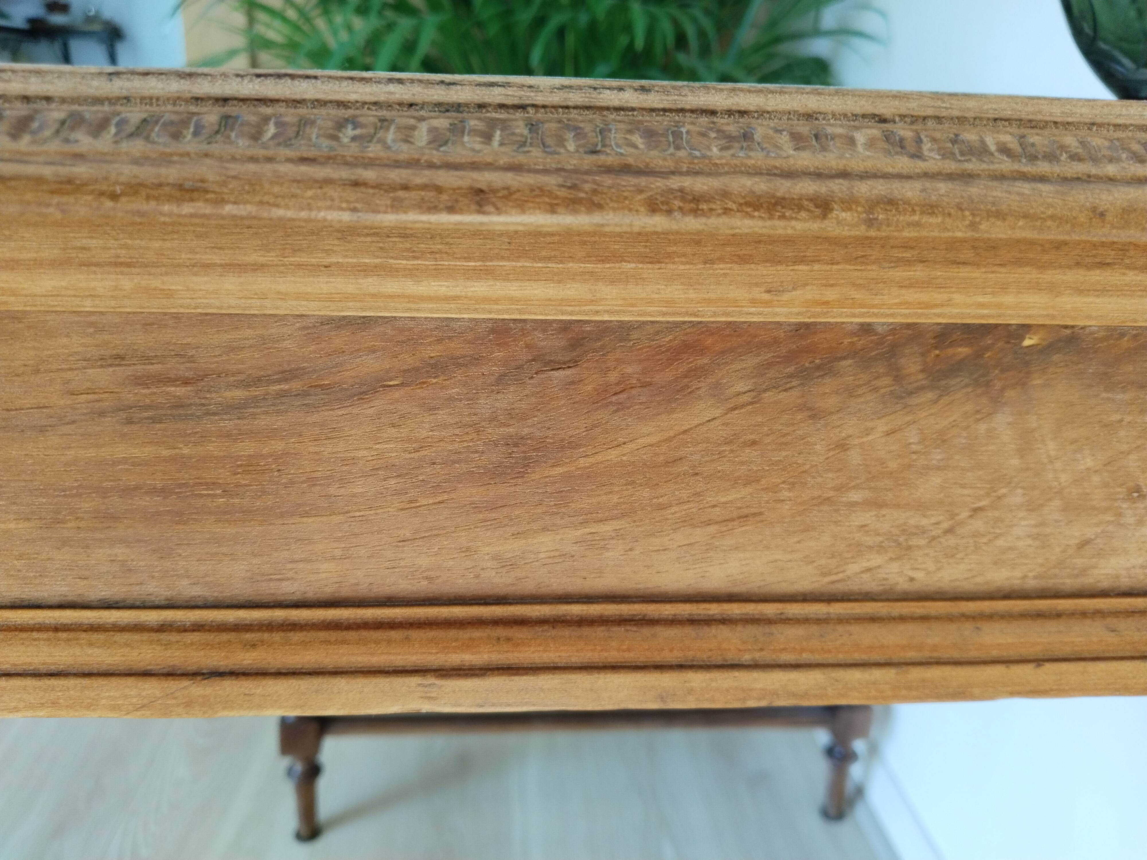 Waxed wooden table, Louis XVI style