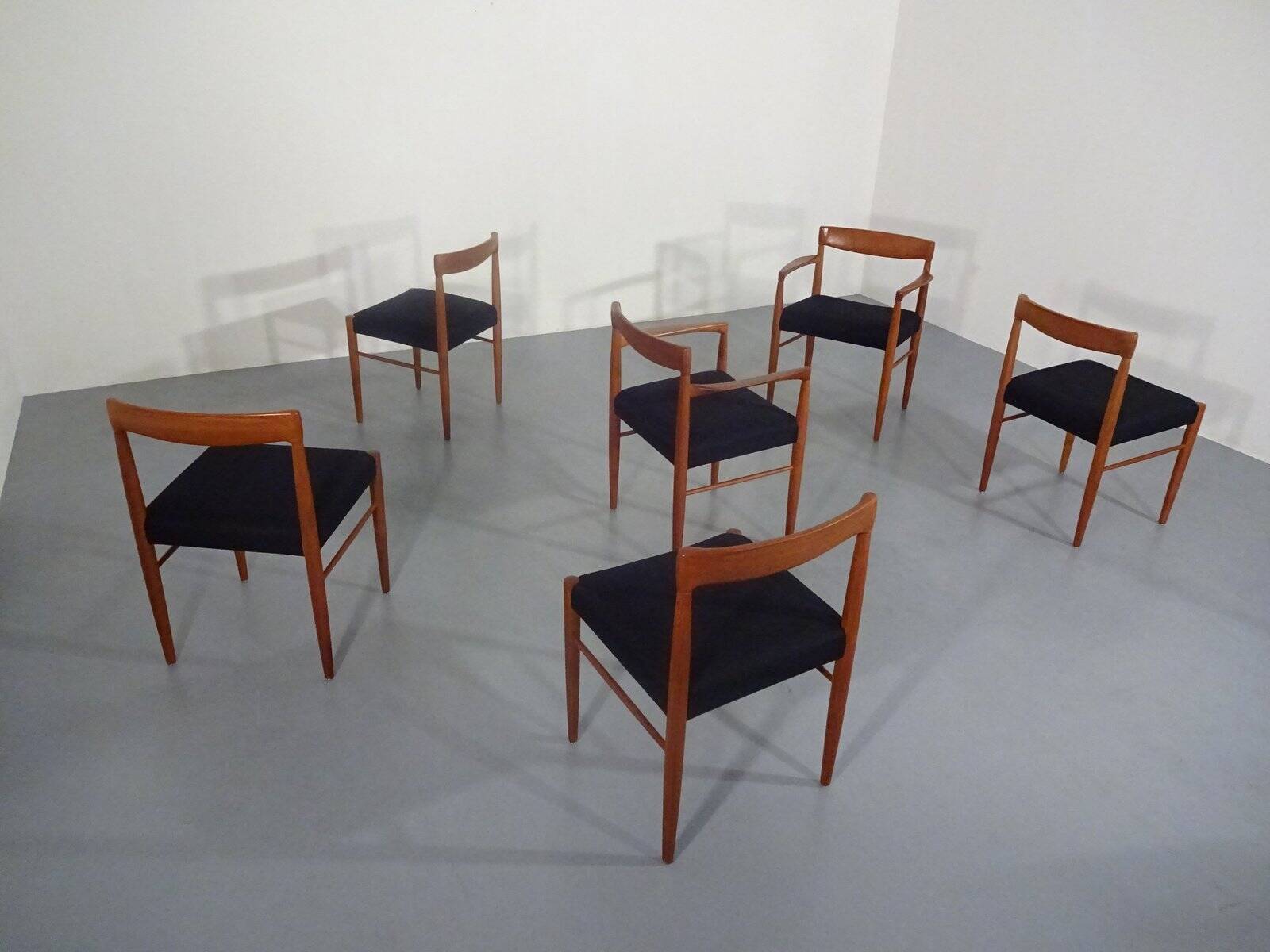 Danish Teak Dining Chairs by H. W. Klein for Bramin, 1960s, Set of 6