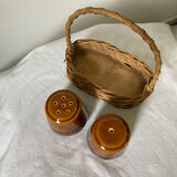 Salt and pepper shaker set