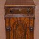 Paire de Grands Cabinets Latéraux William IV 1830 en Bois Massif Flammé avec Tiroirs