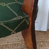 Art deco mahogany bridge armchair