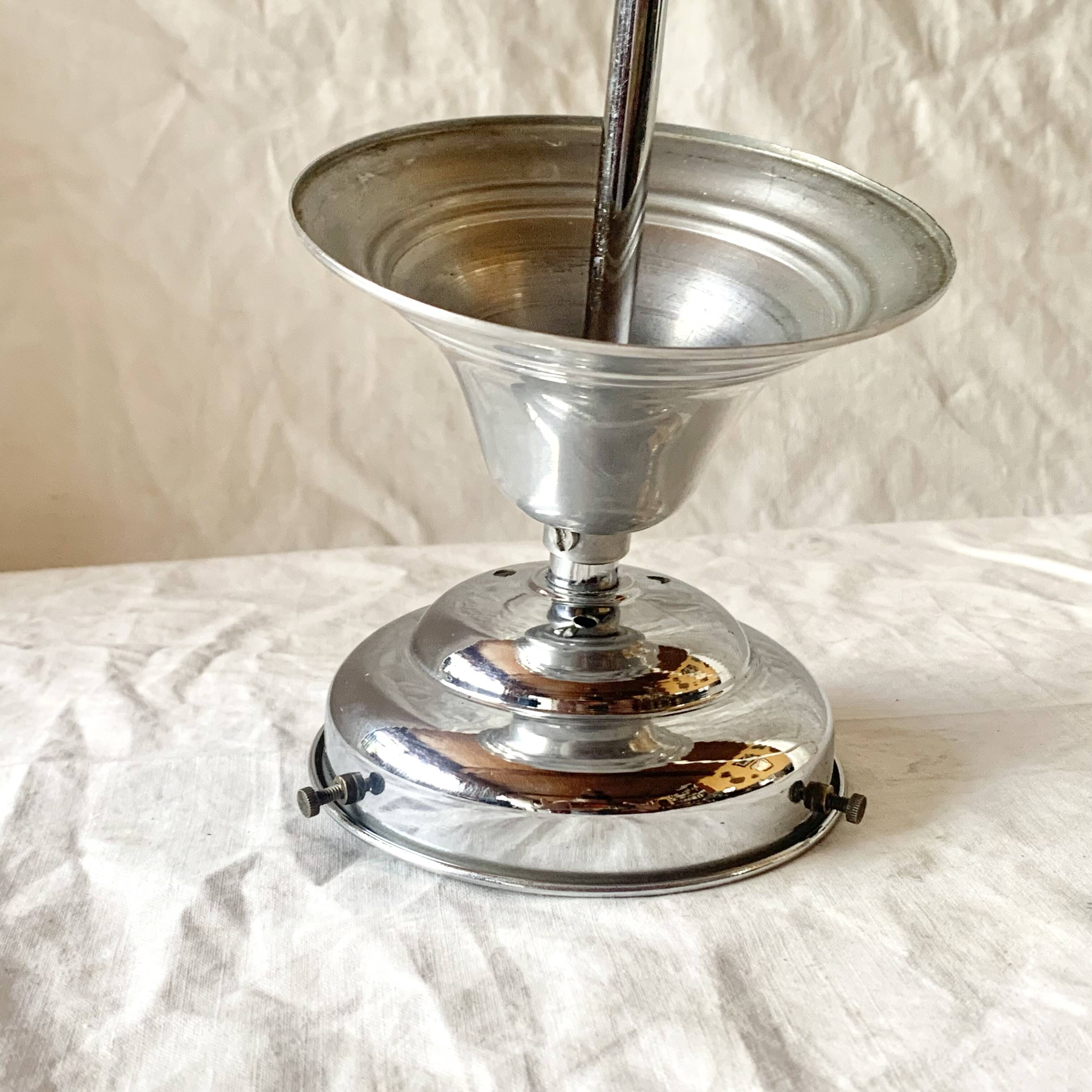 Art Deco pendant light in white opaline