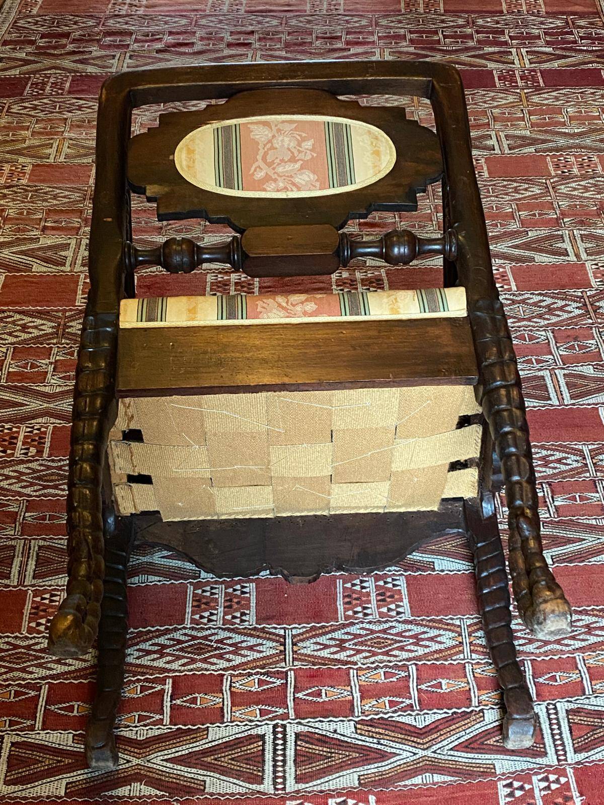 Fauteuil de réception sculpté, style néo-Renaissance