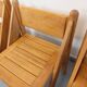 Set of 4 vintage brutalist chairs in solid oak from the 1960s.