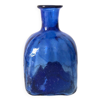 Vase Verre Soufflé Bleu
