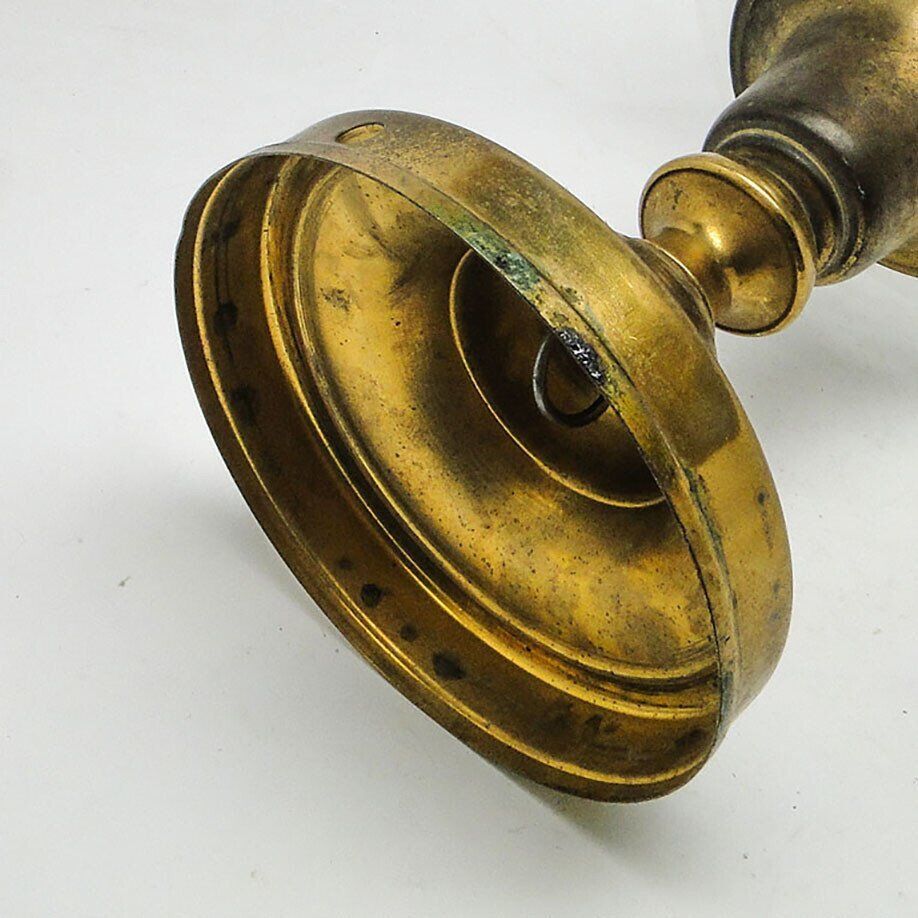 Lampe suspendue vintage en laiton, années 1930