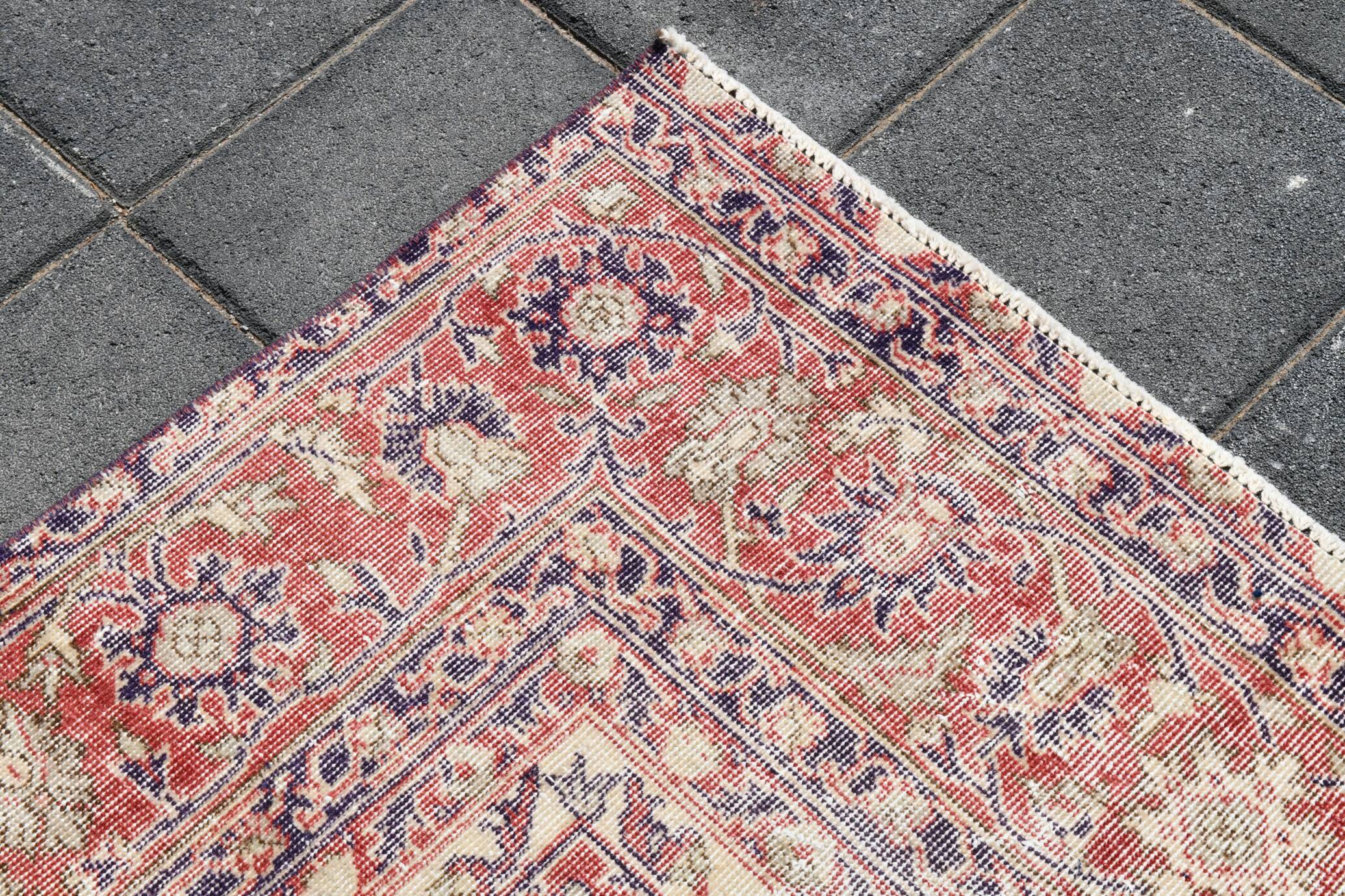 Navy Blue Orientel Style Vintage Persian Rug, 228x338 Cm