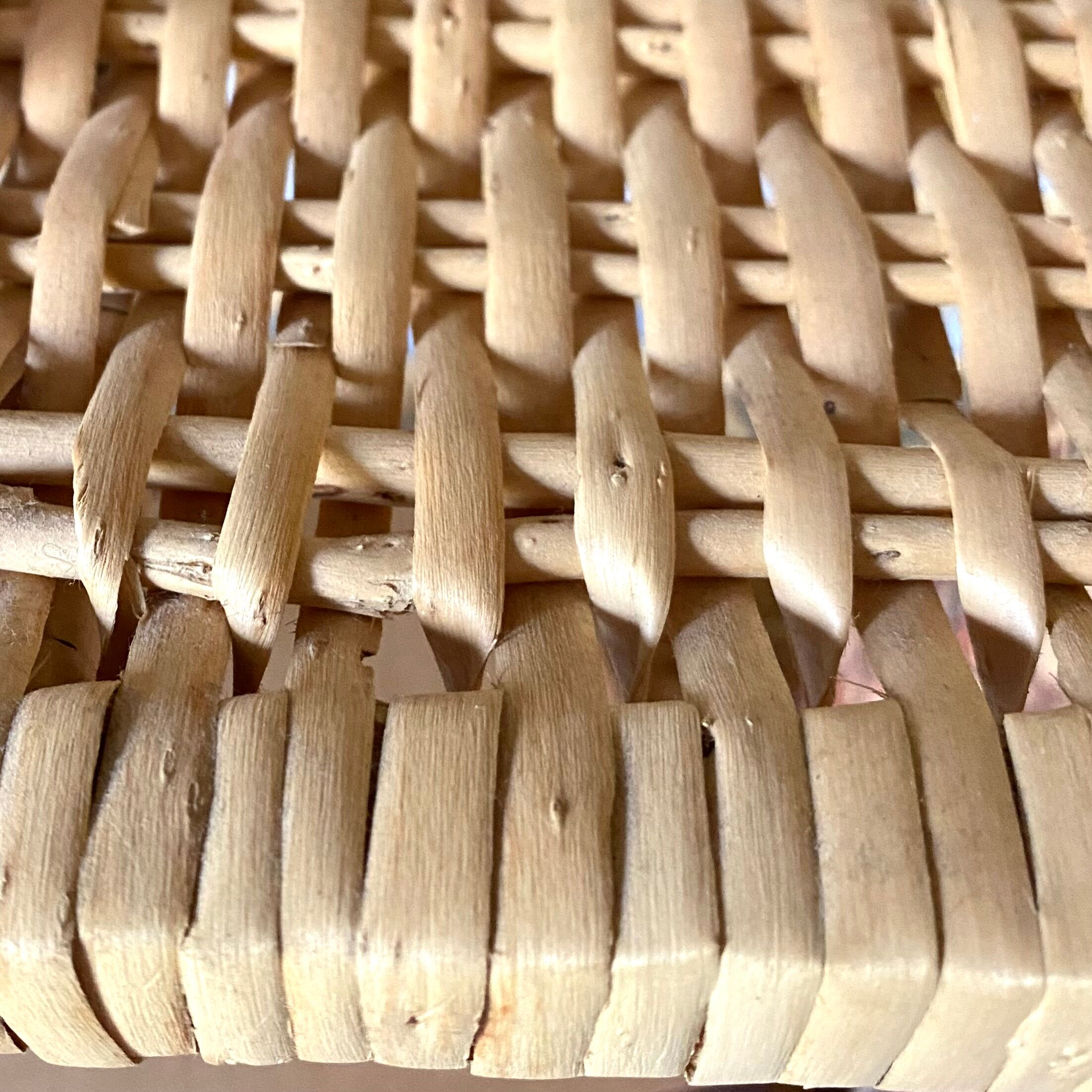 Vintage rattan shelf