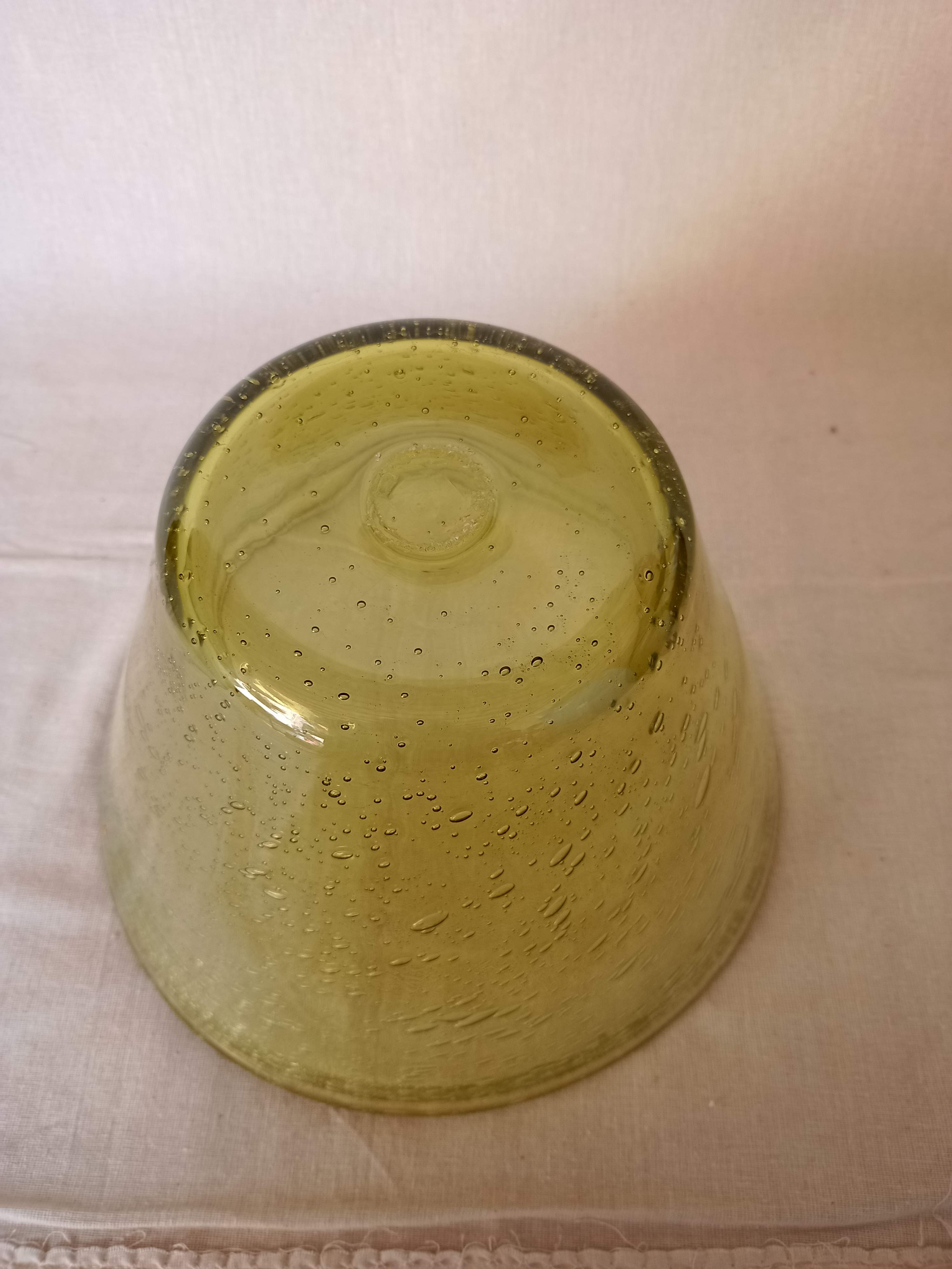 Biot vintage bubbled glass bowl