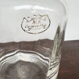 Carafe à whisky vintage en cristal de Paris avec étiquette d’origine