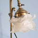 Brass table lamp and glass paste