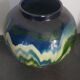 Round ceramic vase
