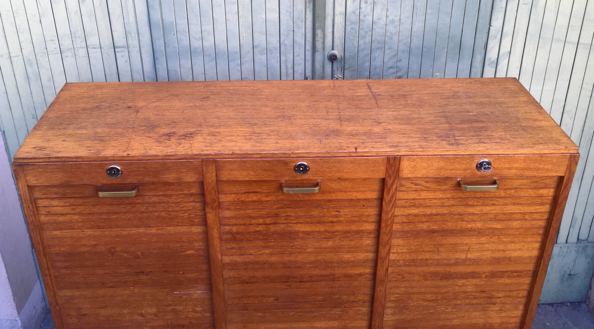 Vintage triple curtain binder 1960