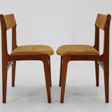 1960s Pair of Danish Teak Dining Chairs , Restored