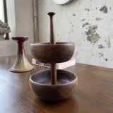 Wooden cocktail dish