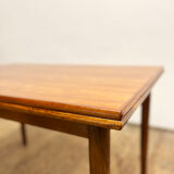 Extendable Mid Century Teak Dining Table with pull out leaves, Denmark, 1950s