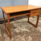 Vintage desk with Scandinavian-style wooden sled feet