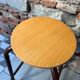 Wooden and metal workshop stool