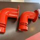 Pair of vintage Nordisk solar pipeline wall lights by Ole Plaess Jorgensen