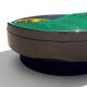 Rotating coffee table Yin Yang by Willy Rizzo, brass, 1970s