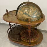 Vintage world map bar, globe