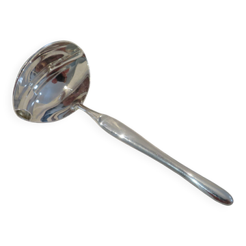 Louche gras maigre métal argenté orfèvre Christofle Duo 17cm