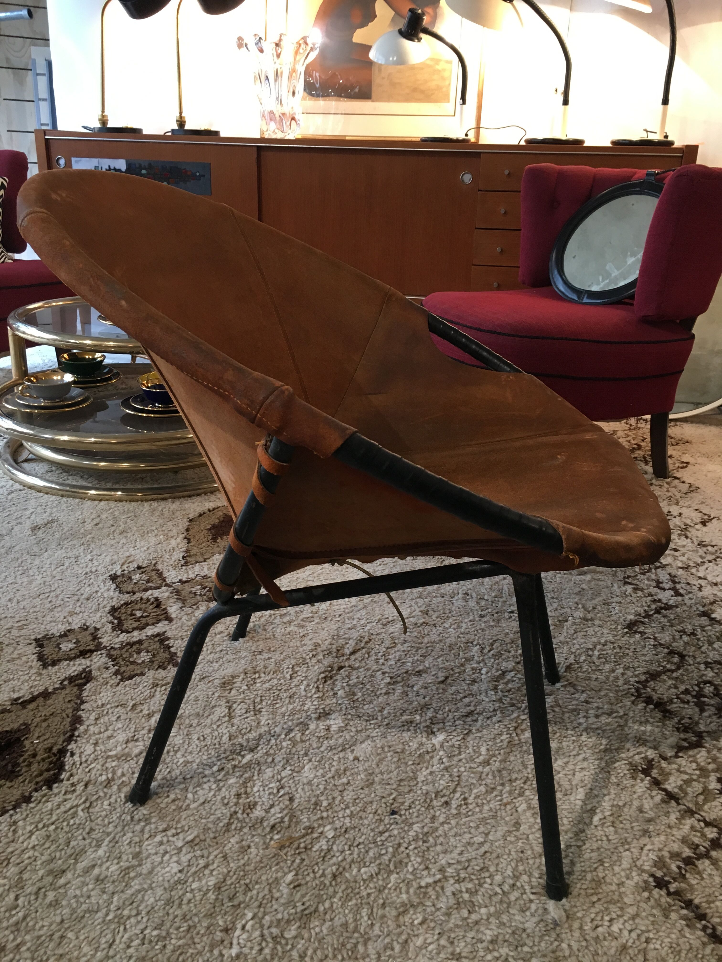 Pair of Lusch Erzeugnis armchairs
