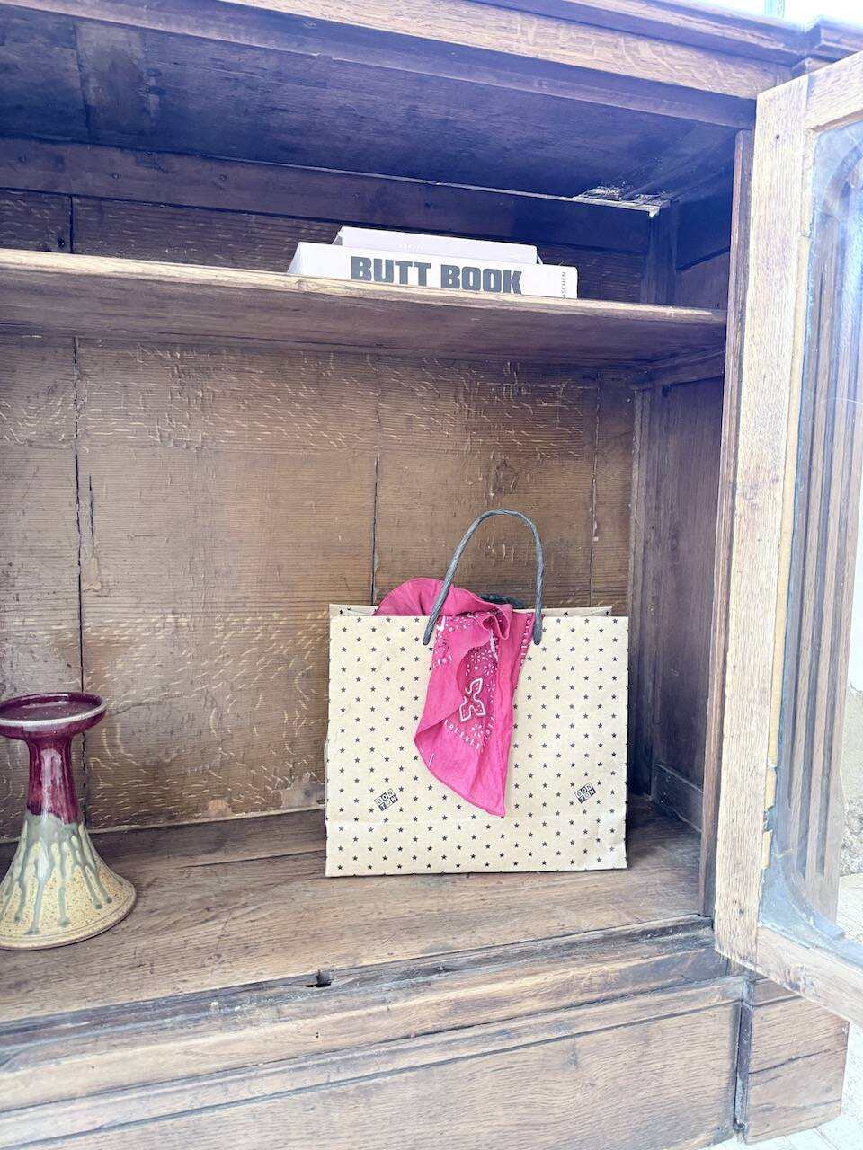 Enfilade display cabinet, solid oak, 1920.
