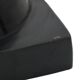 Pair of black metal table lamps lamps fabric shade parex vintage 58cm