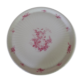 Pie dish decorated pink porcelain