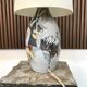 Swedish glazed ceramic table lamp by Marian Zawadzki for Tilgmans Keramik, 1957