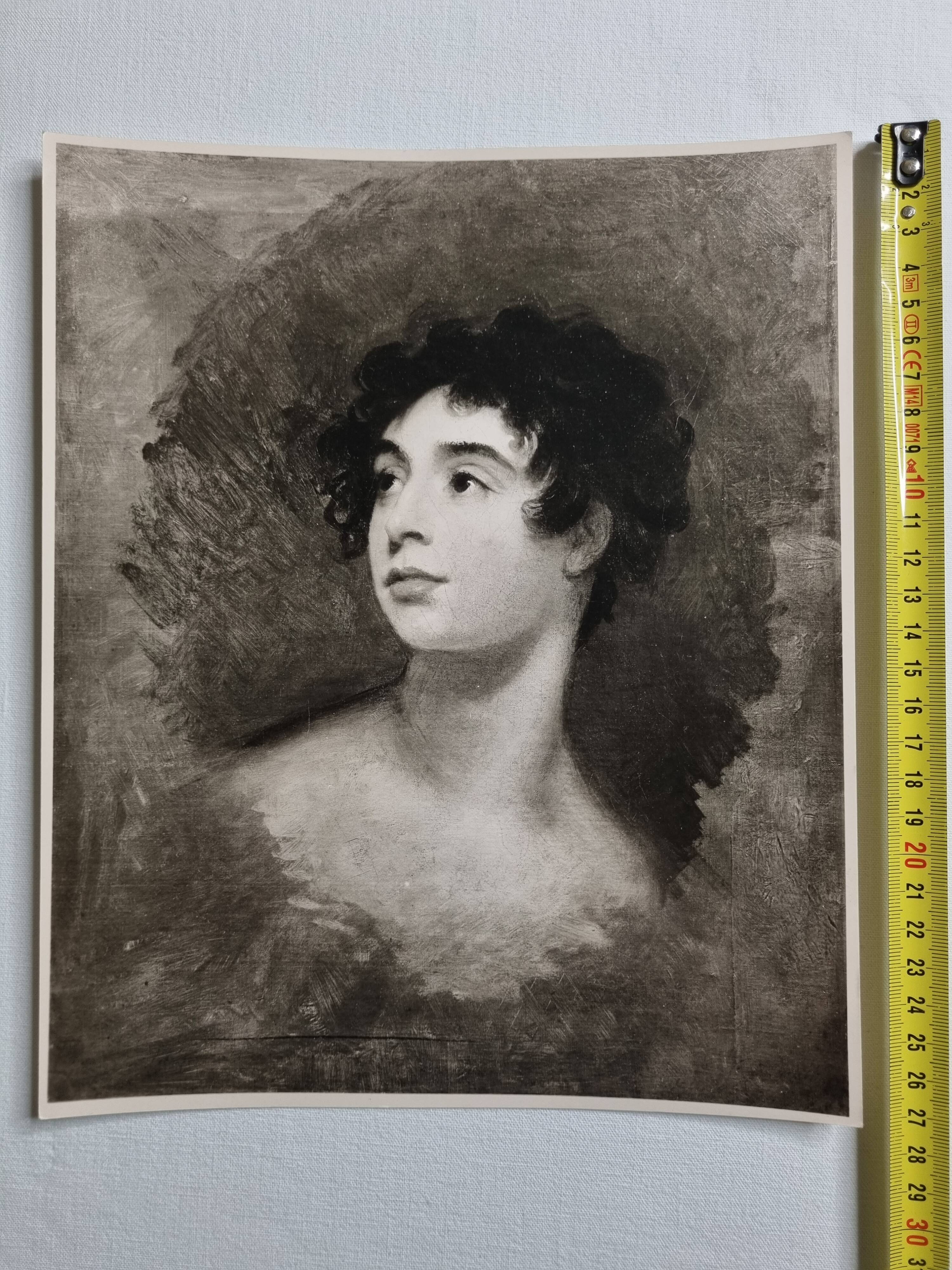 Fine art photography after Sir Thomas Lawrence, Portrait of a Woman, 60s-70s