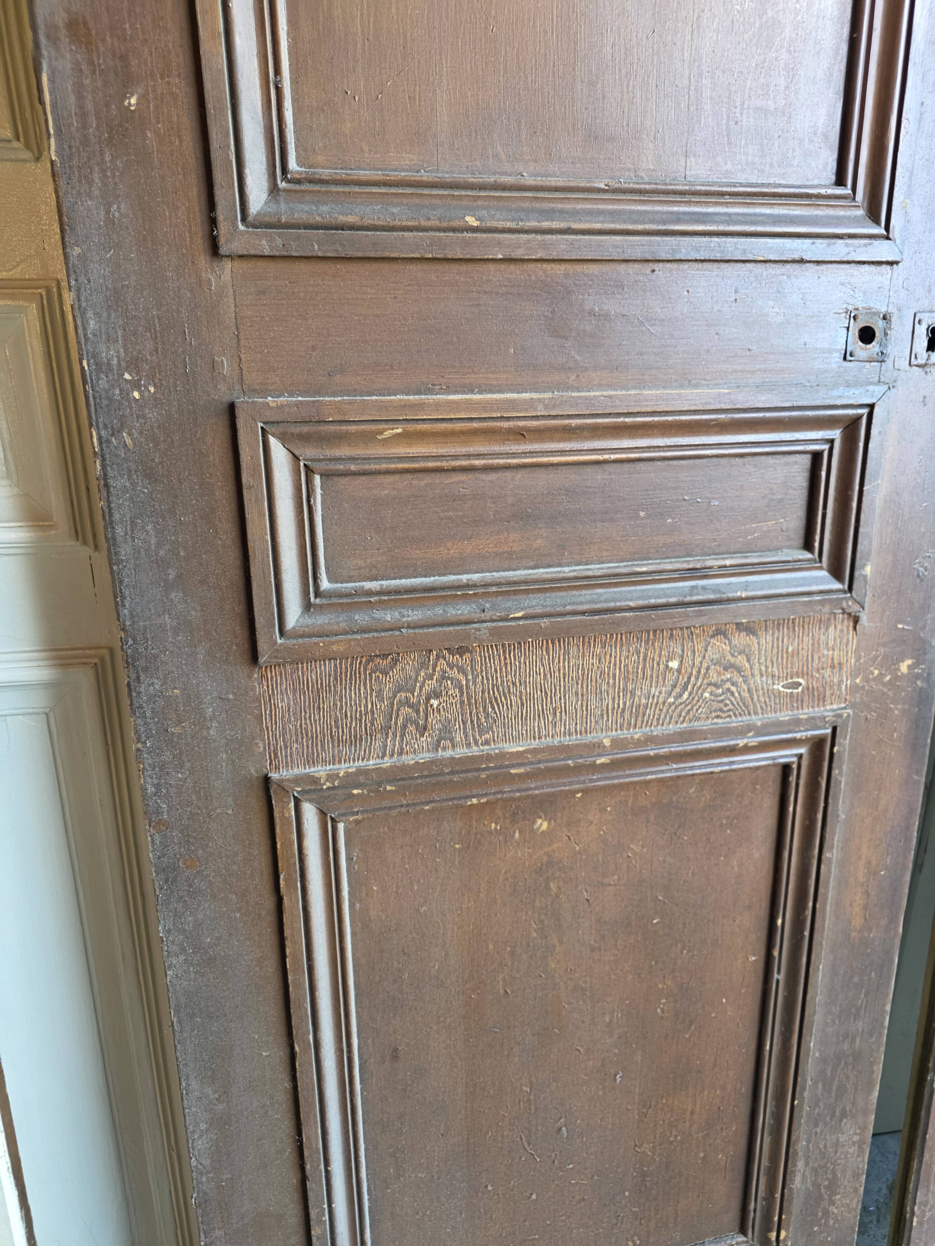 3 paires de portes de séparation du XIXème s.