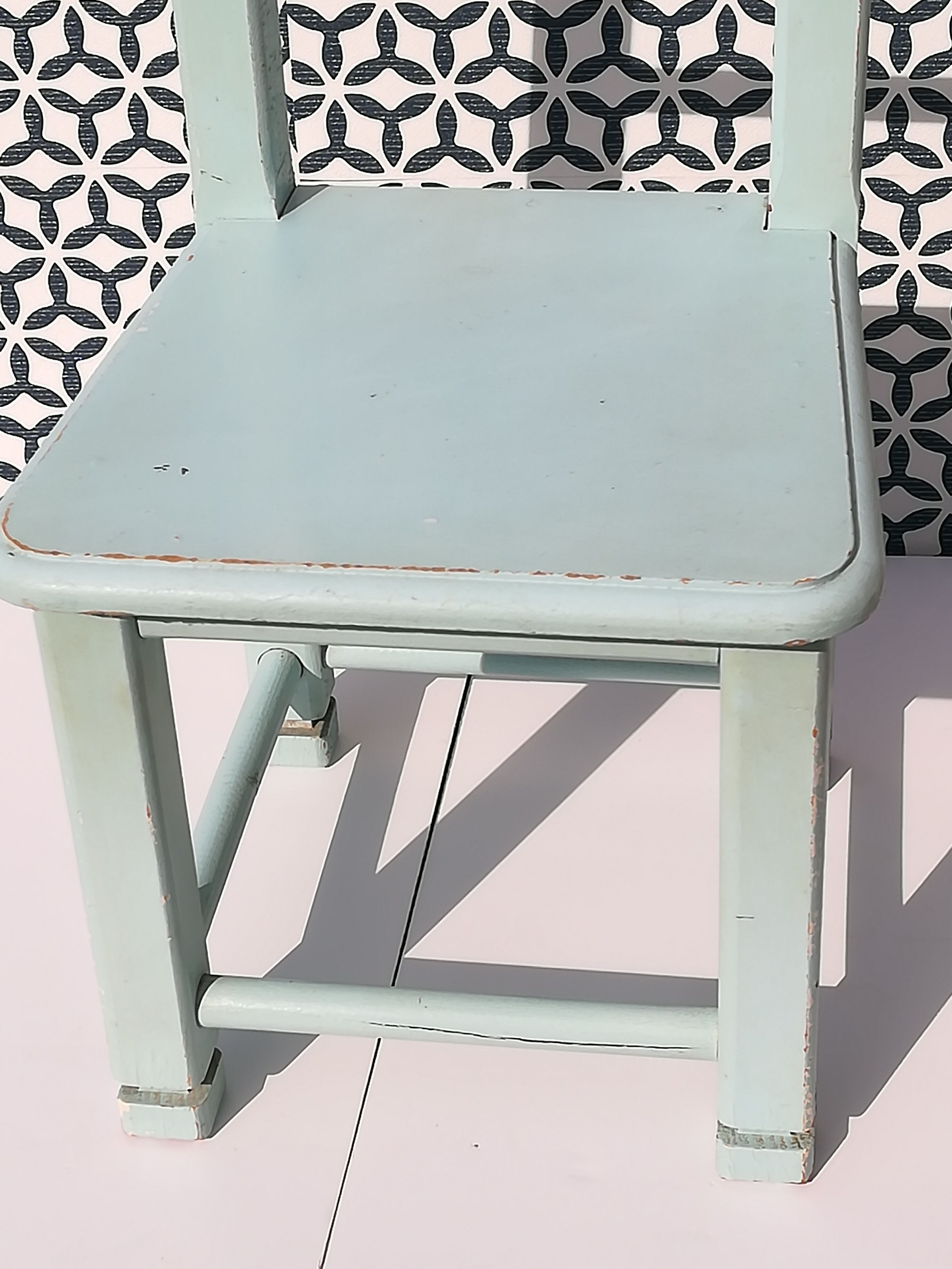 Chaise bleu givré enfant