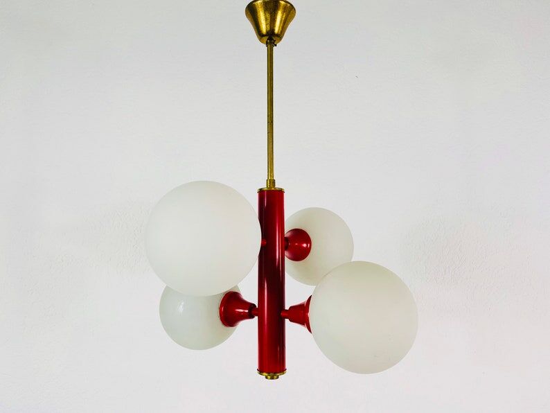 Red suspension by Kaiser, Germany, 60s