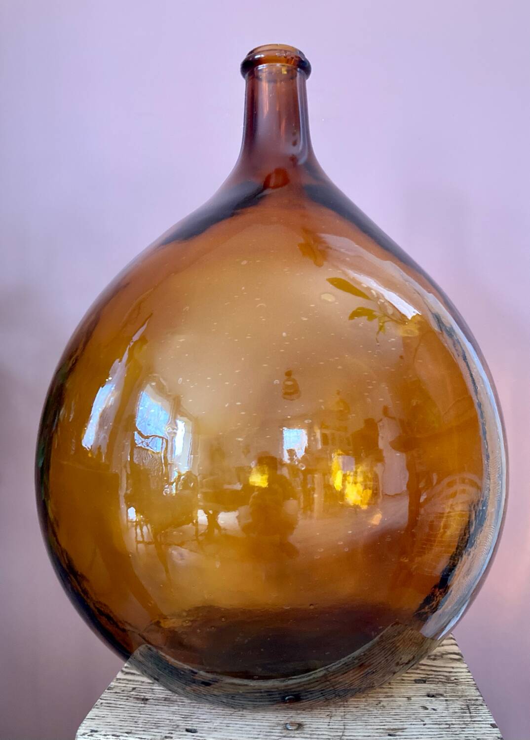 Amber demijohn 30L