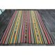 1970s Vintage Turkish Oushak Handmade Wool Cotton Yellow Area Rug 185x267