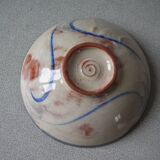 Old small bowl in enamelled terracotta, old earthenware